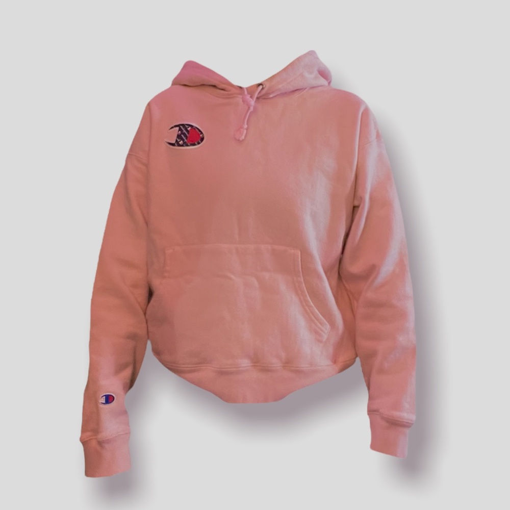 Pink champion hoodie